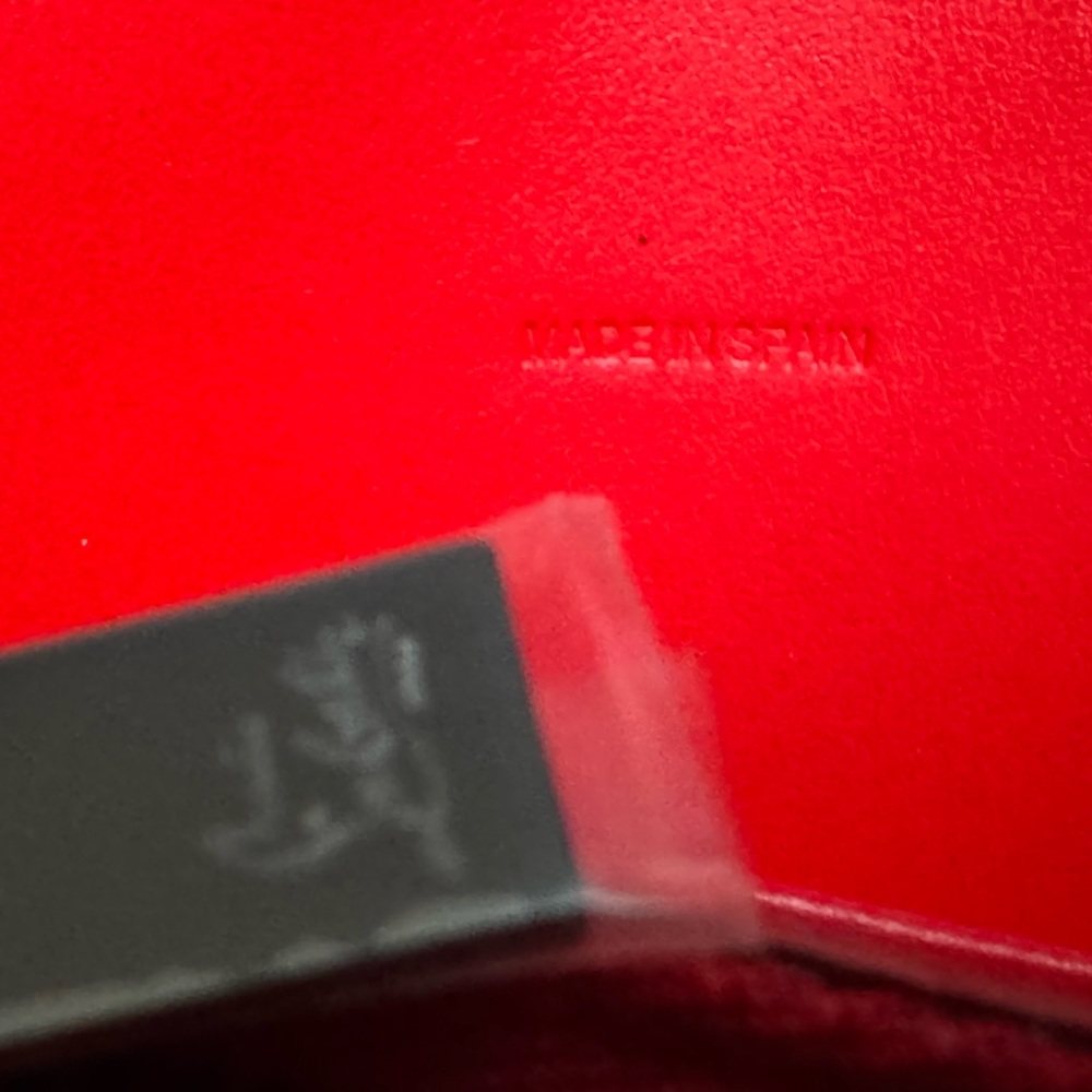 NEW🔥CL S Loubi54 Metallic Croc Embossed Leather Wallet on a Chain🔥 - Picture 14 of 16
